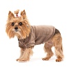 Толстовка для собак из велюра, размер 30, длина 24-25см, обхват груди 37-39см, мокко, Тв-1078, OSSO Fashion