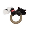 Игрушка для кошек ЕНОТ с кольцом из мататаби 11см, текстиль, 85049, GIGWI