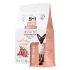 Брит Кеа СЕНСИТИВ сухой корм для кошек с чувствительным пищеварением, с индейкой и ягненком,  400г