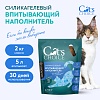 КЭТС ЧОЙС наполнитель для кошачьего туалета силикагелевый, впитывающий,  5л/2кг, CAT'S CHOICE 