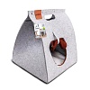 Лежак-пещера для кошек СНУЗИ, 40*40*h48см, войлок, 20303599, M-PETS