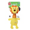 Игрушка для собак ЛЕВ, с кармашком для лакомства и пищалкой, 34см, 85063, GIGWI Wild Hunter