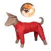 Комбинезон для собаки ШПИЦ, утепленный на флисе, на суку, длина спины 30см, обхват груди 45см, ТУЗИК
