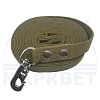 Поводок брезентовый для собак, плотный, 25мм/5м, карабин "крючок", 05082925, ИП Татарчук Р.С.