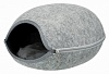 Лежак-пещера для кошек ЛУНА 40*46*h24см, светло-серый, фетр, 36316, TRIXIE