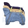 Комбинезон для собаки ХАСКИ, спортивный, утепленный на флисе, на суку, длина спины 64см, обхват груди 82см, ТУЗИК