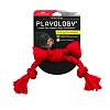 Игрушка для щенков ПАППИ СЕНСОРИ РОУП, сенсорный канат с ароматом говядины, 33см, красный, 33389, PLAYOLOGY Puppy Sensory Rope