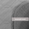 Коврик-пеленка впитывающий многоразовый противоскользящий, 30*40см, серый, П-1052, OSSO