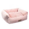 Лежак с бортиком для собак и кошек ЛИЛИЯ 42х40х15см, розовая, 31932117, GAMMA