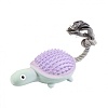 Игрушка для собак ЧЕРЕПАХА С КАНАТОМ, 26см, латекс, L-449, ZooOne PET TOY