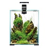 АкваЭль ШРИМП СЕТ ДЕНЬ/НОЧЬ 20 аквариум с комплектацией, черный, 19л, 25,3х25,3х37,5см, AQUAEL Shrimp Set Day & Night 