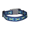 Ошейник для собак светоотражающий, с силиконовой защитой крепления, размер L, синий, нейлон, DCC-3670.WPA/BL, JAPAN PREMIUM PET