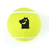 Игрушка для собак ТЕННИСНЫЙ МЯЧ, ⌀10см, резина/полиэстер, желтый, MKR000300, MR.KRANCH