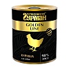 Четвероногий Гурман ГОЛДЕН ЛАЙН влажный корм для собак с курицей, 340г, Golden Line