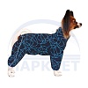 Комбинезон для собаки МОПС, мембранная ткань на флисе, НА СУКУ, длина спины 30см, обхват груди 60см, ТУЗИК