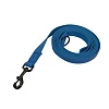 Поводок для прогулок брезентовый, черная фурнитура, синий, 25мм/5м, ZooOne