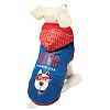 Попона для собак утепленная ГЕРОЙ размер XL, длина спины 40см, объем груди 50см, обхват шеи 37см, сине-красная, 12261282, TRIOL