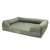 Лежак с бортом для животных ТРОН, размер М, 75*60*20см, цвет хаки, 31932219, GAMMA