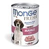 Монж ФРЕШ влажный корм для собак, мясной рулет со свининой, 400г, MONGE Fresh