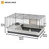 Клетка для кроликов Ферпласт КРОЛИК ЛАРДЖ, 100*60*h50см, с комплектом аксессуаров, 57070517, FERPLAST Krolik Large