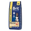 Брит Премиум ЭДАЛТ МЕДИУМ сухой корм для собак средних пород, с индейкой и телятиной, 15кг, BRIT Premium Adult Medium