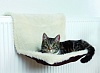Гамак подвесной на радиатор, для кошек, 45 х 26 х 31см, плюш, белый, 43141, TRIXIE