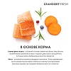 Грандорф Фреш ЭДАЛТ МИНИ беззерновой корм с живыми пробиотиками для собак мелких пород, свежее филе лосося с бататом,  3кг, GRANDORF FRESH Adult Mini