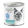 Четвероногий Гурман влажный корм для кошек с чувствительным пищеварением, с телятиной и сердцем, 240г, ZOODIET Food Sensitivities