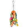 Игрушка для птиц РАДУГА с веревками и колокольчиком, 19см, FL110262, FLAMINGO