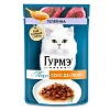 Гурмэ ПЕРЛ влажный корм для кошек, соус де-люкс с телятиной, 75г