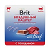 Брит Премиум ВОЗДУШНЫЙ ПАШТЕТ влажный корм для стерилизованных кошек с говядиной, 100г, BRIT Premium 