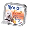 Монж ФРУТ влажный корм для собак, паштет с кусочками утки и апельсином, 100г, MONGE Fruit