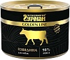 Четвероногий Гурман ГОЛДЕН ЛАЙН влажный корм для собак с говядиной, 240г, Golden Line