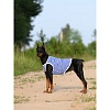 Майка для собак ПОЛОСКА, размер 50см, длина 44-48см, обхват груди 68-71см, х/б, синяя, Тм-1081, OSSO