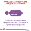 Роял Канин СТЕРИЛАЙЗД 7+  сухой корм для стерилизованных кошек старше 7 лет,  400г, ROYAL CANIN Sterilised 7+