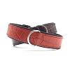 Ошейник для собак Хантер КРОКО 50, 35мм/31-41см, терракотовый/черный, натуральная кожа, 43229, HUNTER Kroko