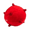 Игрушка для щенков ПАППИ СЕНСОРИ БОЛ, сенсорный плюшевый мяч с ароматом говядины, 15см, красный, 33340, PLAYOLOGY Puppy Sensory Ball